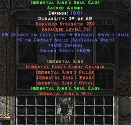 Immortal King's Soul Cage - Europe Non-Ladder