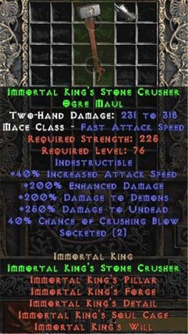 Immortal King's Stone Crusher - Europe Non-Ladder