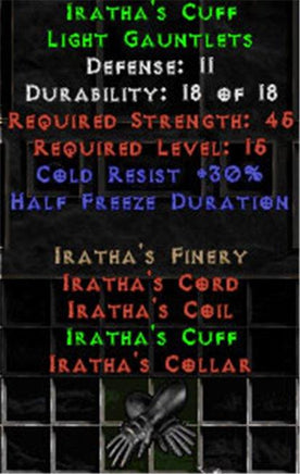 Iratha's Cuff - 11 Def - Perfect - Europe Non-Ladder