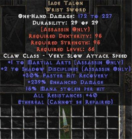 Jade Talon - Ethereal - Europe Non-Ladder