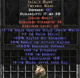 Jalal's Mane - 200% Edef - Perfect - Europe Non-Ladder