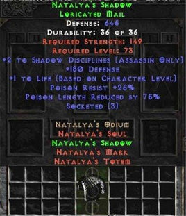 Natalya's Shadow - 3 Sockets - Europe Non-Ladder