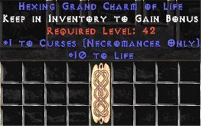 Necromancer Curses w/ 10-20 Life GC - Europe Non-Ladder