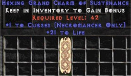 Necromancer Curses w/ 21-29 Life GC - Europe Non-Ladder