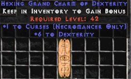 Necromancer Curses w/ 6 Dex GC - Europe Non-Ladder