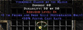 +3 Necromancer P&B/20% FCR Diadem/Tiara/Circlet - Europe HC Ladder