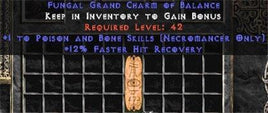 Necromancer Poison & Bone Skills w/ 12% FHR GC - Europe Non-Ladder