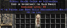 Necromancer Poison & Bone Skills w/ 31-34 Life GC - Europe Non-Ladder