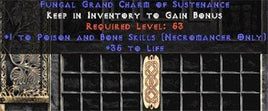 Necromancer Poison & Bone Skills w/ 35 Life GC - Europe Non-Ladder