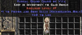 Necromancer Poison & Bone Skills w/ 40 Life GC - Europe Non-Ladder