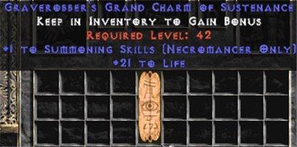 Necromancer Summoning Skills w/ 21-29 Life GC - Europe Non-Ladder