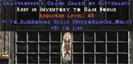 Necromancer Summoning Skills w/ 31-34 Life GC - Europe Non-Ladder