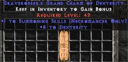 Necromancer Summoning Skills w/ 3-5 Dex GC - Europe Non-Ladder