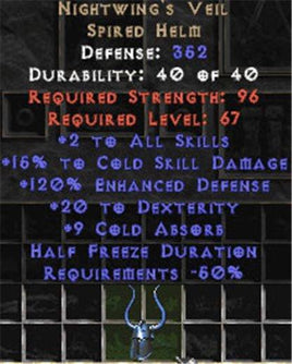 Nightwing's Veil - 15% CD & 20 Dex - Europe Non-Ladder