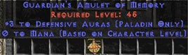 Paladin Amulet - 3 Defensive Auras & 0.75 MPL - Europe Non-Ladder