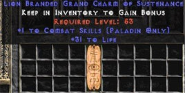 Paladin Combat Skills w/ 31-34 Life GC - Europe Non-Ladder