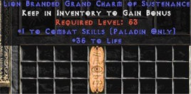 Paladin Combat Skills w/ 35 Life GC - Europe Non-Ladder