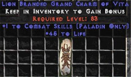 Paladin Combat Skills w/ 45 Life GC - Europe Non-Ladder