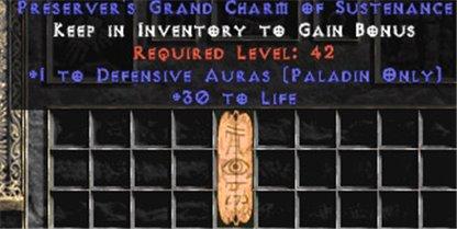 Paladin Defensive Auras w/ 30 Life GC - Europe Non-Ladder