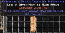 Paladin Defensive Auras w/ 35 Life GC - Europe Non-Ladder