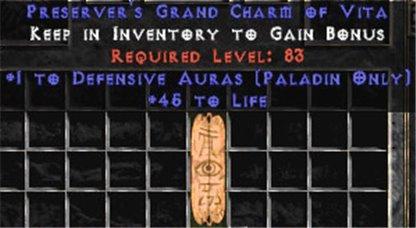 Paladin Defensive Auras w/ 45 Life GC - Europe Non-Ladder