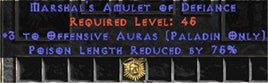 Paladin Amulet - 3 Offensive Auras & 75% PLR - Europe Non-Ladder