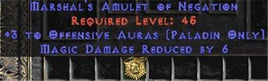 Paladin Amulet - 3 Offensive Auras & 6 MDR - Europe Non-Ladder