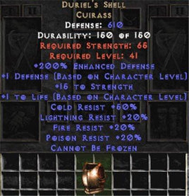 Duriel's Shell - 200% ED - Perfect - Europe Non-Ladder