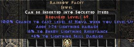 Rainbow Facet - @ Level-Up & +5/-5 Cold - Perfect - East Non-Ladder