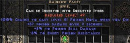 Rainbow Facet - @ Death & +5/-5 Poison - Perfect - Europe Non-Ladder