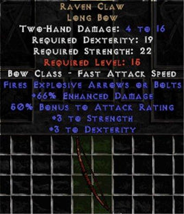 Raven Claw - +60-69% ED - East Non-Ladder