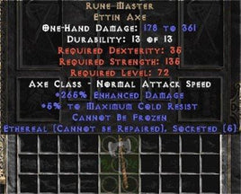 Rune Master - Ethereal - East Non-Ladder