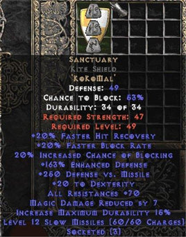 Sanctuary Kite Shield - 70 Res & 145-174% ED - East Non-Ladder