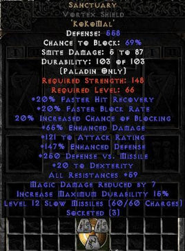 Sanctuary Vortex Shield - 65% ED/121 AR - 50-59 Res - East Non-Ladder