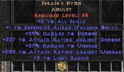 Seraph's Hymn +1 Def Auras - Europe Non-Ladder