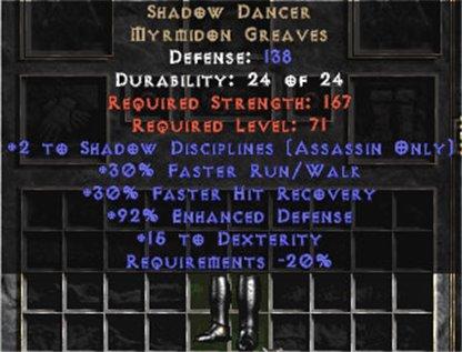 Shadow Dancer +2 Shad. Discp. - Europe Non-Ladder