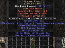 Shadow Killer - Ethereal - 210%+ ED - East Non-Ladder