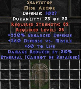 Shaftstop - Ethereal - 220% ED - Perfect - East Non-Ladder