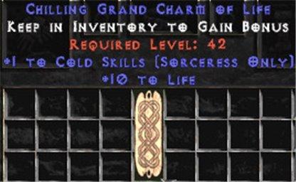 Sorceress Cold Skills w/ 10-20 Life GC - East Non-Ladder