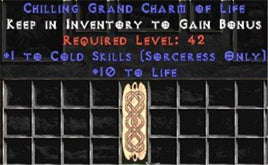 Sorceress Cold Skills w/ 10-20 Life GC - Europe Non-Ladder