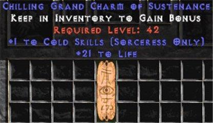 Sorceress Cold Skills w/ 21-29 Life GC - Europe Non-Ladder