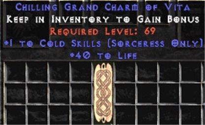 Sorceress Cold Skills w/ 40 Life GC - Europe Non-Ladder