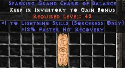 Sorceress Lightning Skills w/ 12% FHR GC - Europe Non-Ladder