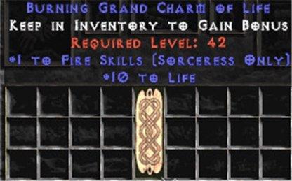 Sorceress Fire Skills w/ 10-20 Life GC - East Non-Ladder