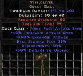 Steeldriver - +250% ED - Perfect - East Non-Ladder