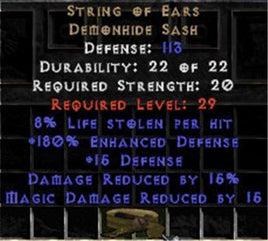 String of Ears - 180% ED/8% LL/15% DR/15% MDR - Perfect - East Non-Ladder