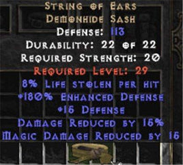 String of Ears 8% LL & 15% DR - East Non-Ladder