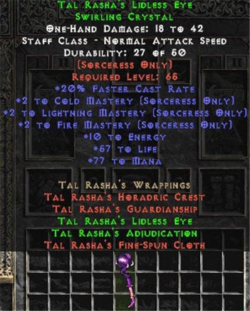 Tal Rasha's Lidless Eye - +2 Cold Mastery - East Non-Ladder