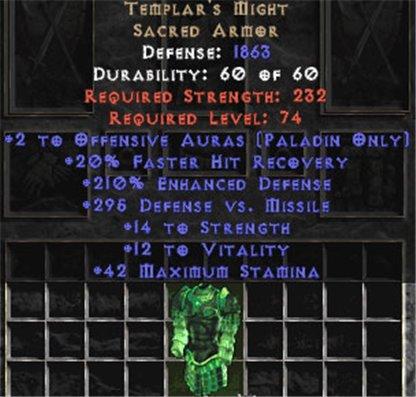 Templar's Might +2 Auras - East Non-Ladder