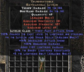 Thunderstroke - +4 Skills & 175-199 ED - East Non-Ladder